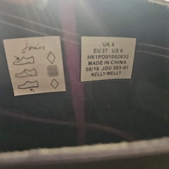 Joules Black Women's Toe Warming Rain Boots - Picture 13 of 14